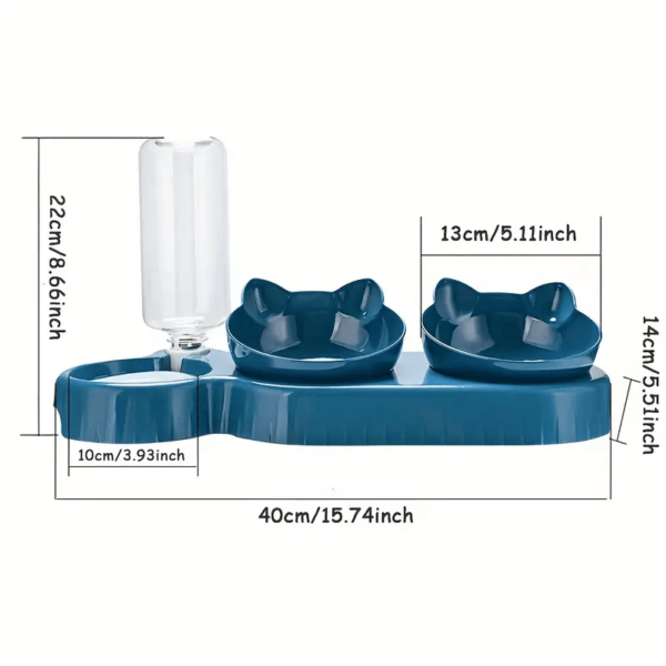 3-in-1 Pet Feeder with Automatic Water Bottle - Image 4
